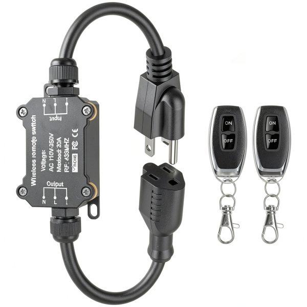 URANT Waterproof Remote Control Switch ON OFF ON 20A-0