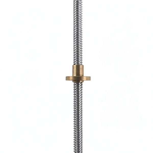 QWORK T8 Lead Screw 8mm 600mm Stainless Steel Brass Nut-3