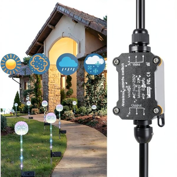 URANT Waterproof Remote Control Switch ON OFF ON 20A-1