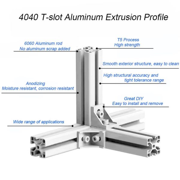 IXGNIJ 4040 Aluminum Profile Linear Motion Guide Industrial-4