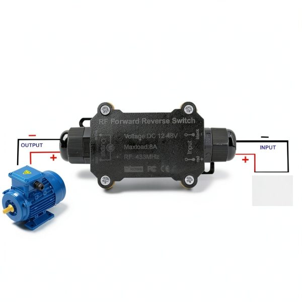 Meskliu 12V Remote Control Switch DC Motor Forward Reverse-1