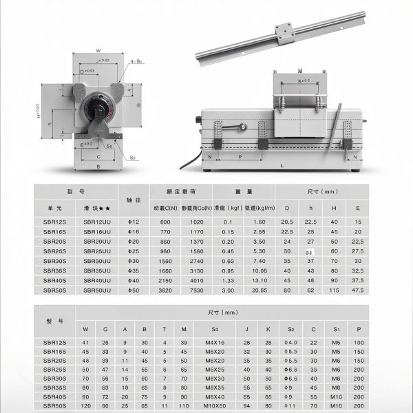 GUWANJI SBR16 Linear Bearing Alloy Steel Industrial Use-5