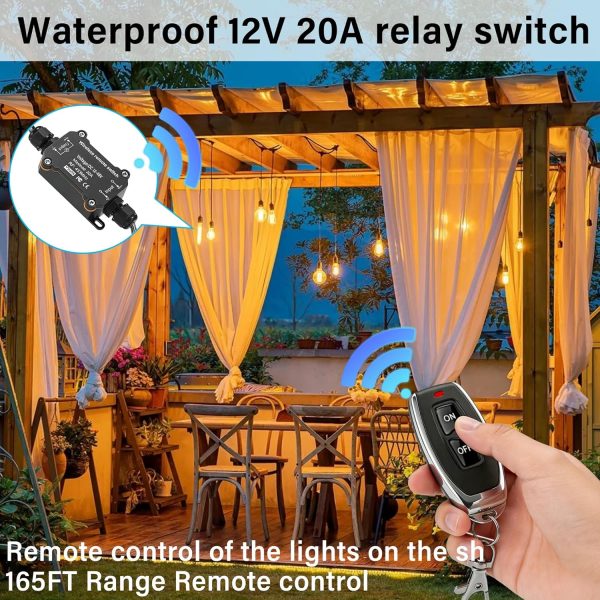 URANT Wireless Remote Control Switch DC AC IP67 Waterproof-4