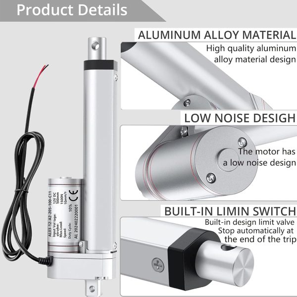 12V Linear Actuator 1500N Waterproof Shenzhen Shiyoulan-2