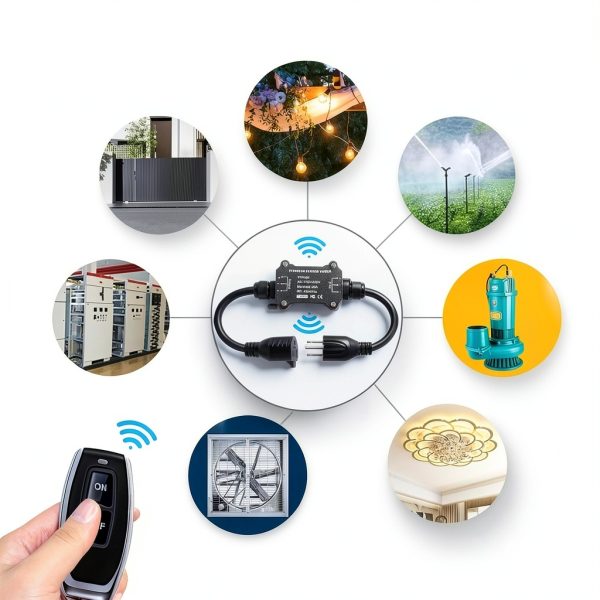 URANT Waterproof Remote Control Switch ON OFF ON 20A-8