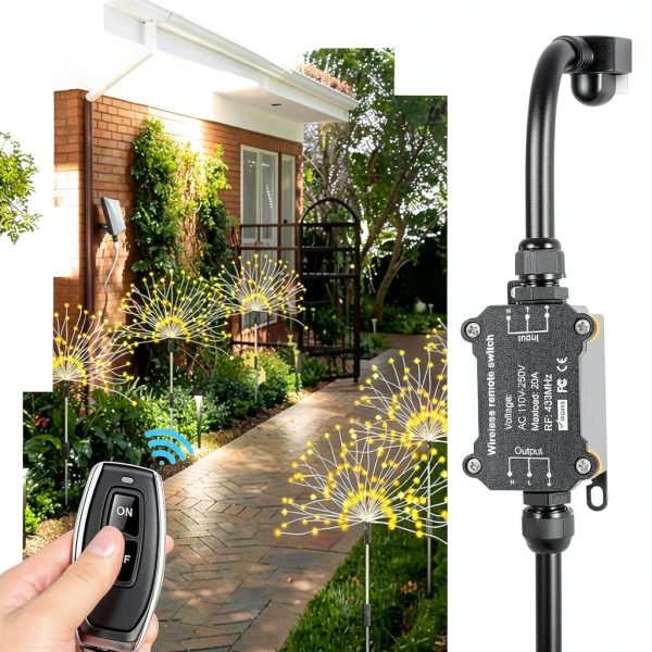 URANT Waterproof Remote Control Switch ON OFF ON 20A-5