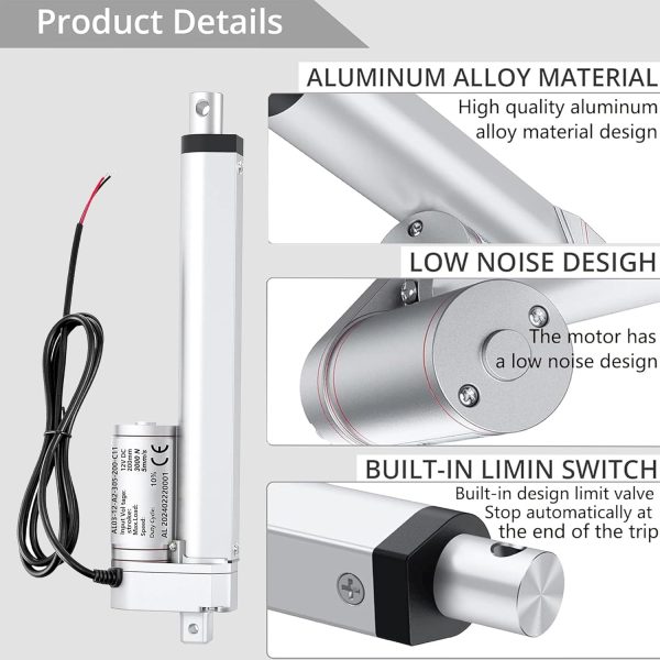 Shenzhen Shiyoulan Linear Actuator 12V DC 3000N Thrust IP54-3
