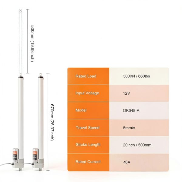 VEVOR Linear Actuator 12V High Torque Industrial Automation-2