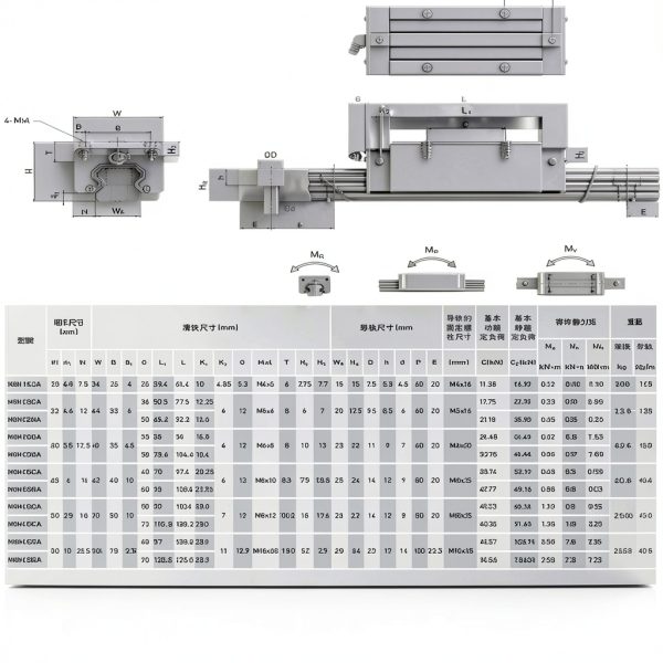 CHUANGNENG Linear Guide Rail HGR15 CNC Router Bearing Steel-6