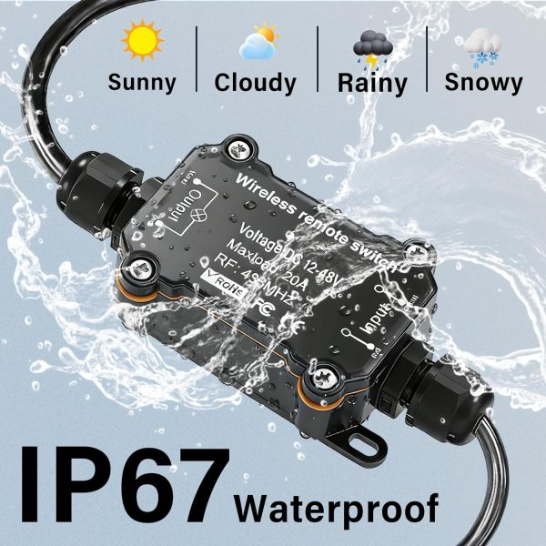 URANT Wireless Remote Control Switch DC AC IP67 Waterproof-3