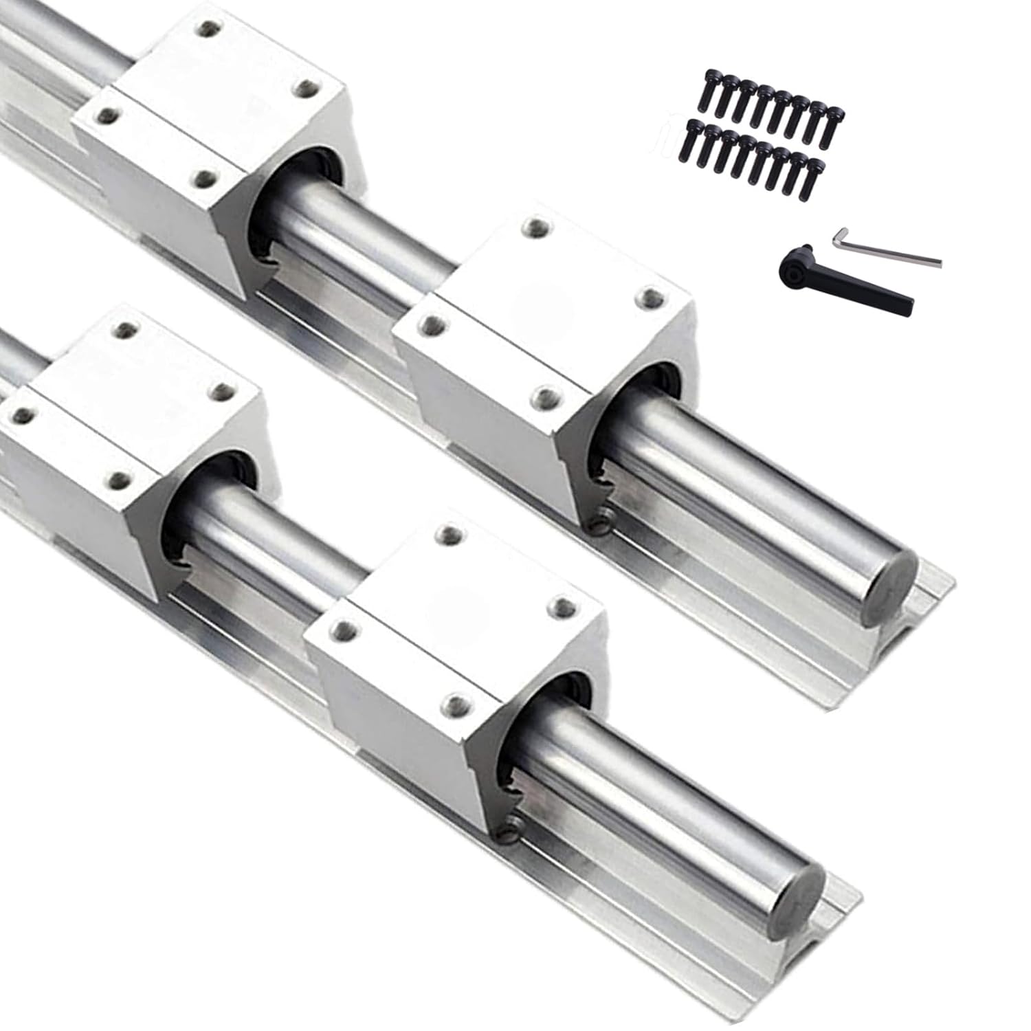 Installing GUWANJI SBR16 Linear Bearing Alloy Steel Industrial Use on a CNC gantry