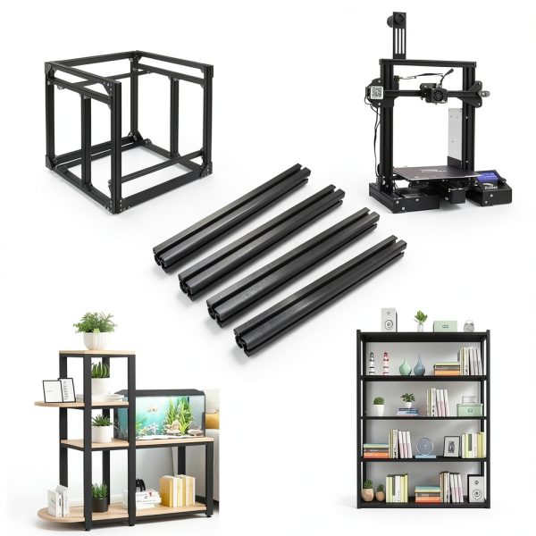 Black 4040 T Slot Aluminum Extrusion-4