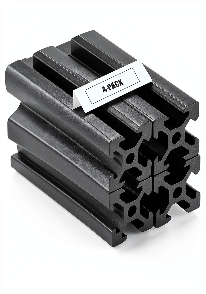 Aluminum extrusion bar installed in a CNC frame