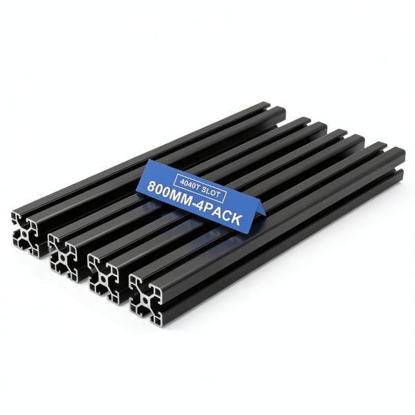 Black 4040 T Slot Aluminum Extrusion-0