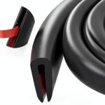 Rubber Edge Trim U Channel - MYFAMIREA Self-Adhesive EPDM 2mm x 20ft-0