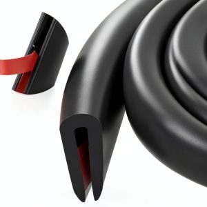 Rubber Edge Trim U Channel - MYFAMIREA Self-Adhesive EPDM 2mm x 20ft-0