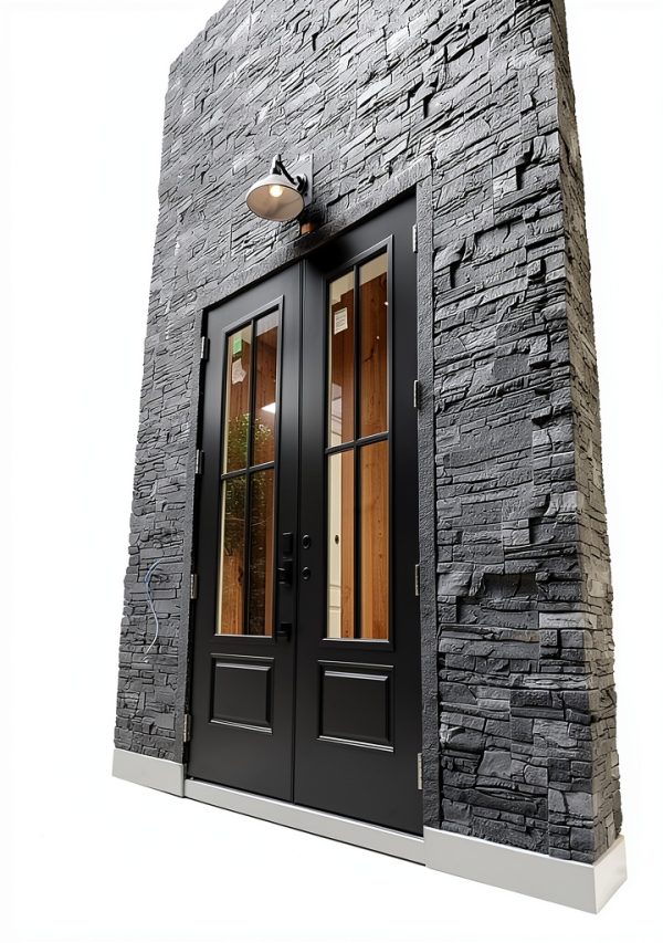 GenStone Faux Stacked Stone Trim Iron Ore 42" x 1.25" x 3.5" Molding-1
