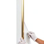 Aluminum L Molding Corner Guard Gaahing Matte Gold 3 Piece 2.9ft Trim-0