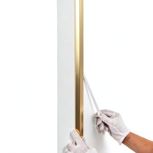 Aluminum L Molding Corner Guard Gaahing Matte Gold 3 Piece 2.9ft Trim-0