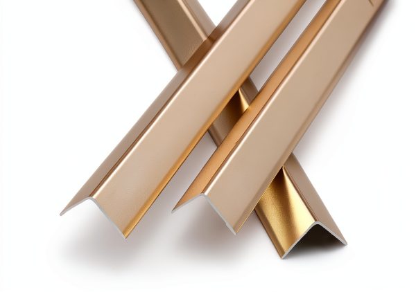 Aluminum L Molding Corner Guard Gaahing Matte Gold 3 Piece 2.9ft Trim-1