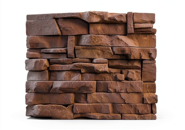GenStone Faux Stacked Stone Trim Iron Ore 42" x 1.25" x 3.5" Molding-2