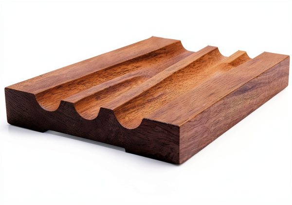 EWCA46 Fluted 3-1/2" Wide x 3/4" Casing. Unfinished Trim, Walnut, 94"-6