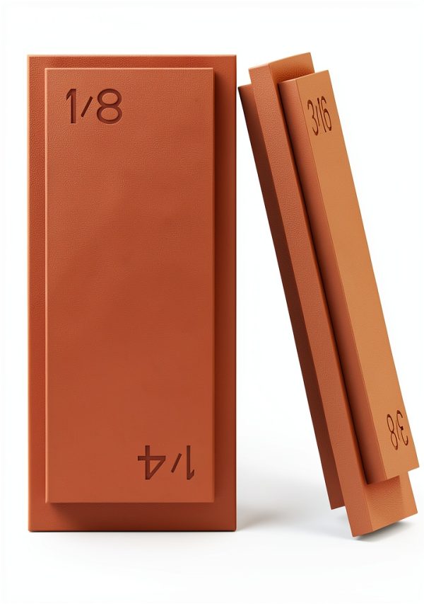 4-in-1 Trim Reveal Tool - 1/8", 3/16", 1/4", 3/8" - Precision Trim Gauges - Non-Damaging Hard Plastic Door Reveal Marking Tools for Accurate Jamb Marking - Wood Reveal Spacing Tool (orange)-7