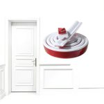 Peel and Stick Door Molding Trim 20FT YUNCHUVA Flexible TPE White-0