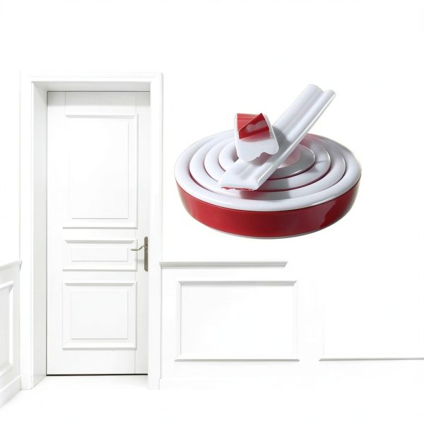 Peel and Stick Door Molding Trim 20FT YUNCHUVA Flexible TPE White-0