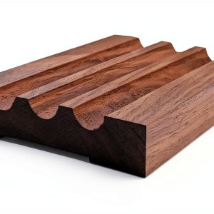 EWCA46 Fluted 3-1/2" Wide x 3/4" Casing. Unfinished Trim, Walnut, 94"-0
