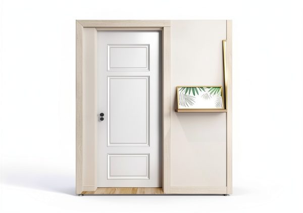 1 Set Peel and Stick Door Moulding Kit, Premade Wainscoting Panels, Self Adhesive 3D Trim for Interior Walls Picture Frame-5