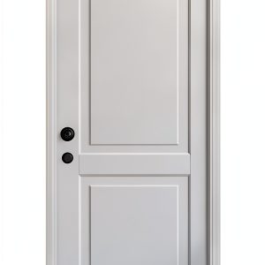 Peel and Stick Door Moulding Trim Kit TRAIN2 ART White 37x82 Inch-0