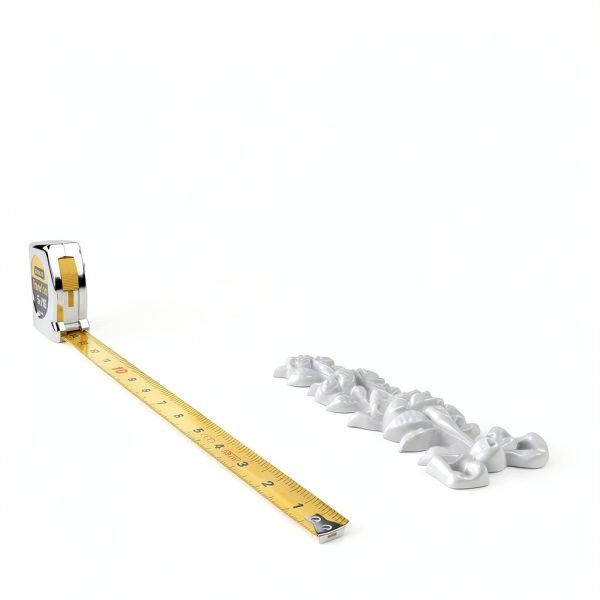 Ekena Millwork Small Rose Drop Onlay 3 1/8"W x 8 1/4"H x 1"P Door Trim-4