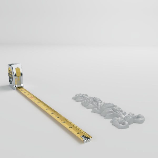 Ekena Millwork Small Rose Drop Onlay 3 1/8"W x 8 1/4"H x 1"P Door Trim-5
