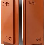 4-in-1 Trim Reveal Tool - 1/8", 3/16", 1/4", 3/8" - Precision Trim Gauges - Non-Damaging Hard Plastic Door Reveal Marking Tools for Accurate Jamb Marking - Wood Reveal Spacing Tool (orange)-0