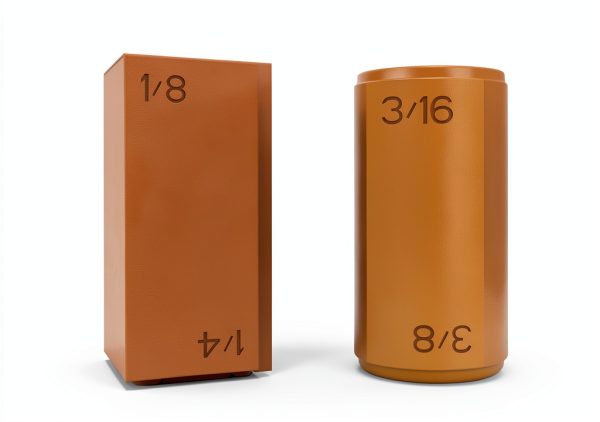 4-in-1 Trim Reveal Tool - 1/8", 3/16", 1/4", 3/8" - Precision Trim Gauges - Non-Damaging Hard Plastic Door Reveal Marking Tools for Accurate Jamb Marking - Wood Reveal Spacing Tool (orange)-6